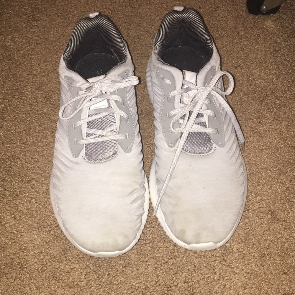 Gray adidas sneakers. Bounce alpha. Stylish